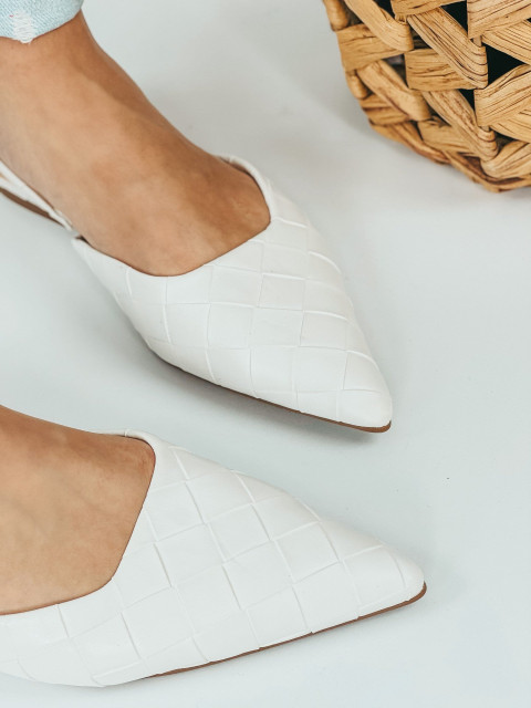 Dámske biele sandále