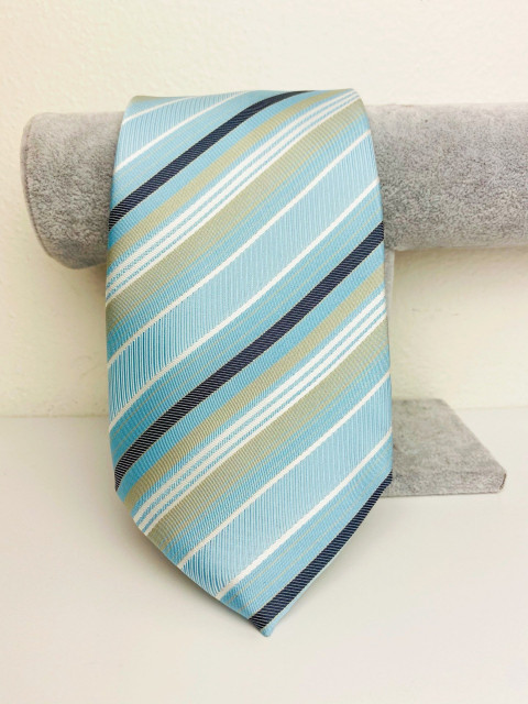 Pánska bielo-modrá kravata