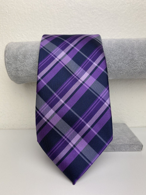 Pánska fialová kravata 3