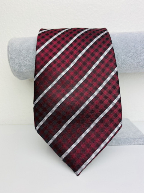 Pánska bordová kravata 1