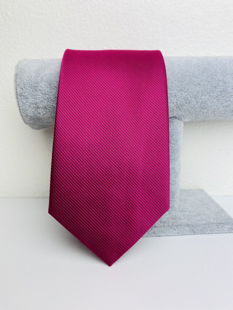 Pánska cyklamenová saténová kravata 