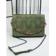 Dámska zelená kabelka s odopínateľnou reťazou