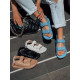 Modré rifľové sandále Roxy