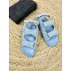 Modré rifľové sandále Roxy - KAZOVÉ