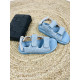 Modré rifľové sandále Roxy - KAZOVÉ