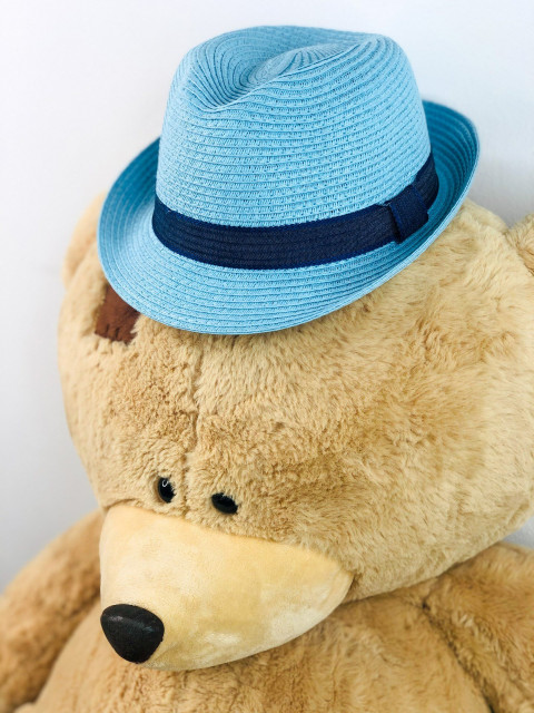 Detský svetlo modrý klobúk