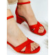 Dámske červené sandále Mellona