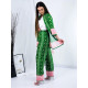 Dámsky zelený komplet kimono + nohavice