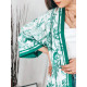 Dlhé zelené kimono s opaskom Astra