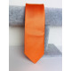 Pánska oranžová saténová úzka kravata