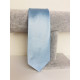 Pánska svetlá modrá lesklá saténová úzka kravata