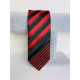 Pánska čierno-červená úzka kravata