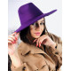 Dámsky fialový elegantný klobúk