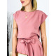 Dámsky ružový komplet sukňa+top
