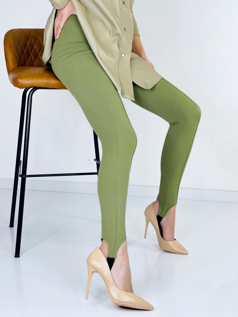 Dámske zelené nohavicové kaliopky