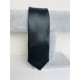 Pánska čierna saténová úzka kravata