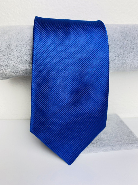 Pánska kráľovská modrá saténová kravata 