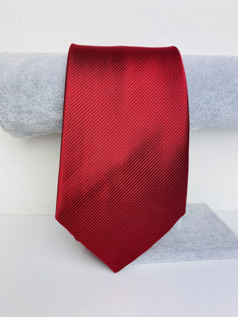 Pánska bordová saténová kravata 