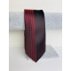 Pánska čierno-bordová úzka kravata