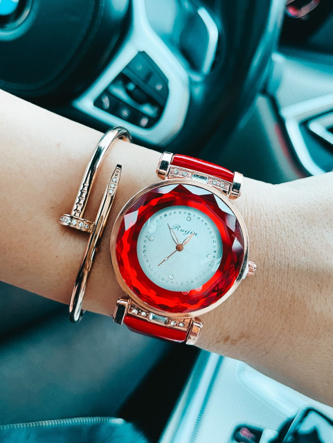 Dámske červené hodinky Ariells