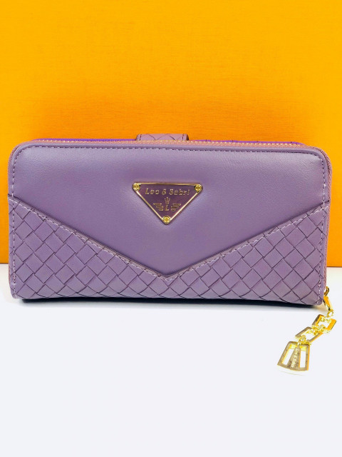 Dámska prešívaná fialová peňaženka Leo Sabri