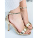 Dámske elegantné zlaté sandále 