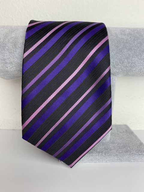Pánska ružovo-fialová kravata