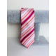 Pánska červeno-ružová saténová úzka kravata