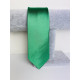 Pánska zelená saténová úzka kravata