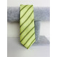 Pánska svetlá zelená saténová úzka kravata