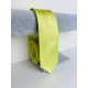 Pánska zeleno-žltá saténová úzka kravata