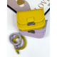 Dámska elegantná kabelka s remienkom - žltá
