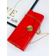 Dámska elegantná červená spoločenská kabelka