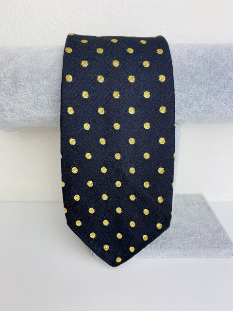 Pánska zlato-čierna kravata