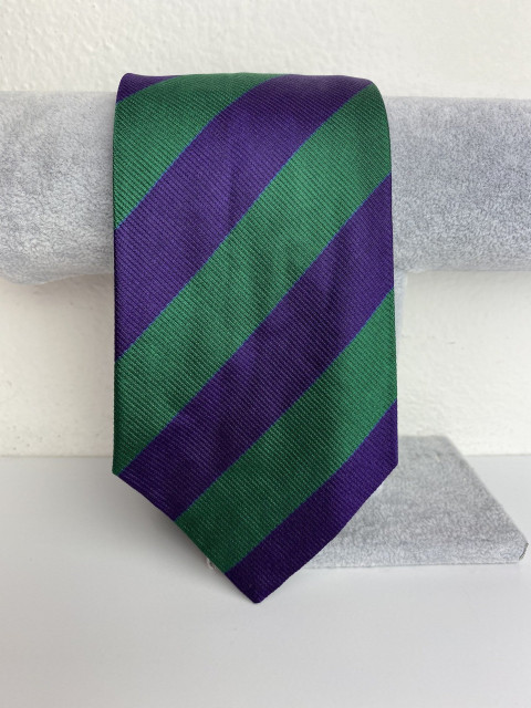 Pánska fialovo-zelená kravata