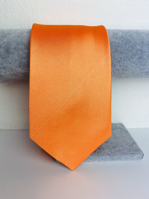 Pánska oranžová kravata