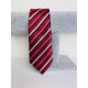 Pánska ružovo-bordová saténová úzka kravata