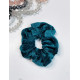 Scrunchie zamatová gumička do vlasov - zelená