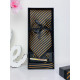 Pánsky čierny 4 dielny set : kravata, vreckovka, spona a manžetové gombíky