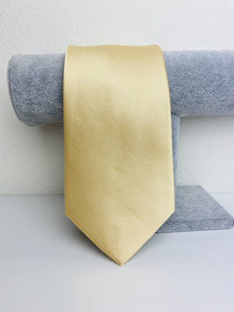 Pánska béžová saténová kravata 