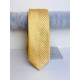 Pánska zlatá saténová úzka kravata