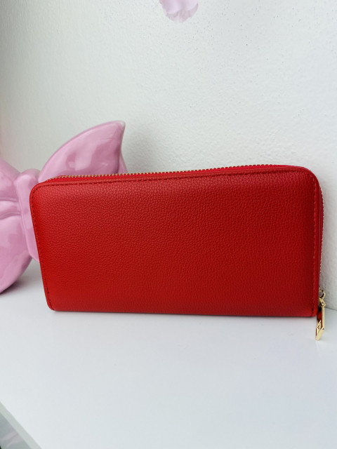 Praktická červená dámska peňaženka 