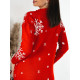 Dámske svetrové červené šaty MERRY CHRISTMAS