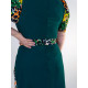 Dámske spoločenské šaty pre moletky - zelené