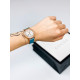 Dámske elegantné hodinky s kamienkami - modré
