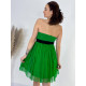 Dámske zelené áčkové šaty
