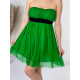 Dámske zelené áčkové šaty