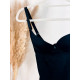 Čierne sťahovacie a tvarujúce spodné prádlo - body