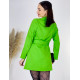 Zelené elegantné sakové šaty s opaskom SIA