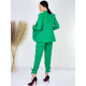 Dámsky zelený nohavicový kostým Paris